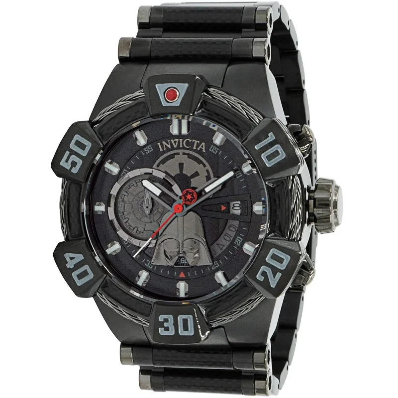 Women's dress watches with elegant straps Invicta Men's Quartz Watch - Star Wars Darth Vader Chronograph SS Bracelet | 37682 Women's dress watches with elegant straps Invicta Men's Quartz Watch - Star Wars Darth Vader Chronograph SS Bracelet | 37682