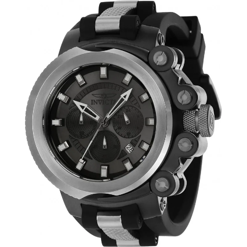 Watches for daily wear Invicta Men's Watch - Coalition Forces Chronograph Gunmetal Dial Rubber Strap | 38338 Watches for daily wear Invicta Men's Watch - Coalition Forces Chronograph Gunmetal Dial Rubber Strap | 38338