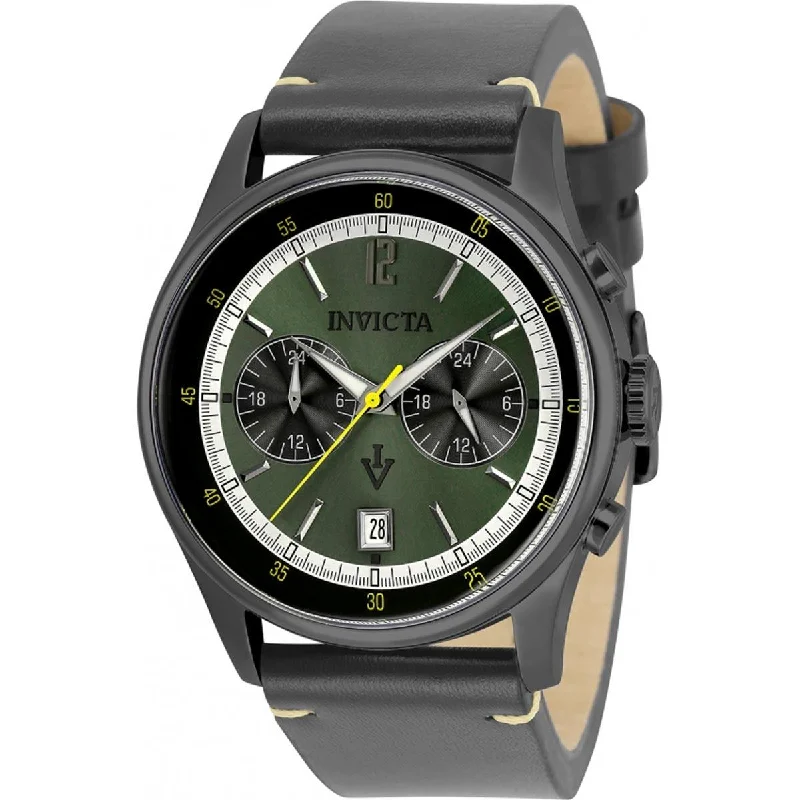Luxury quartz watches with high-end movements Invicta Men's Watch - Vintage Quartz Date Display Grey Genuine Leather Strap | 33509 Luxury quartz watches with high-end movements Invicta Men's Watch - Vintage Quartz Date Display Grey Genuine Leather Strap | 33509