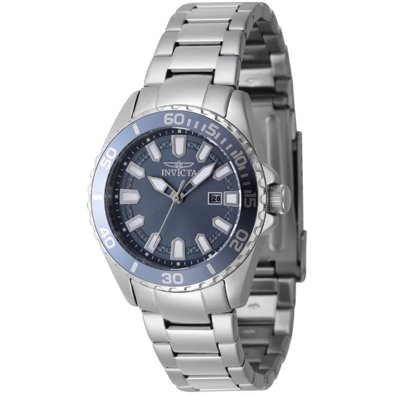 Watches with a classic look Invicta Women's Watch - Pro Diver Quartz Blue Dial Stainless Steel Bracelet | 47343 Watches with a classic look Invicta Women's Watch - Pro Diver Quartz Blue Dial Stainless Steel Bracelet | 47343