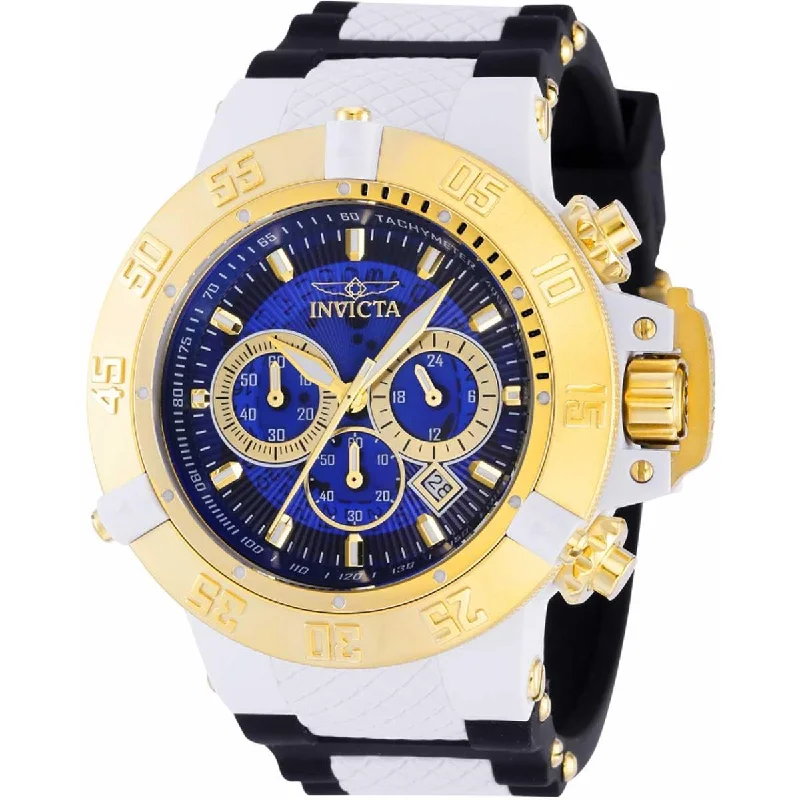 Watches with a classic look Invicta Men's Chronograph Watch - Subaqua Noma III Blue and Gold Dial Strap | 39000 Watches with a classic look Invicta Men's Chronograph Watch - Subaqua Noma III Blue and Gold Dial Strap | 39000