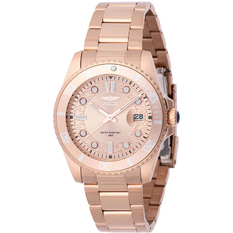 Men's dress watches with slim profile Invicta Women's Watch - Pro Diver Rose Gold IP Stainless Steel Bracelet | 46685 Men's dress watches with slim profile Invicta Women's Watch - Pro Diver Rose Gold IP Stainless Steel Bracelet | 46685
