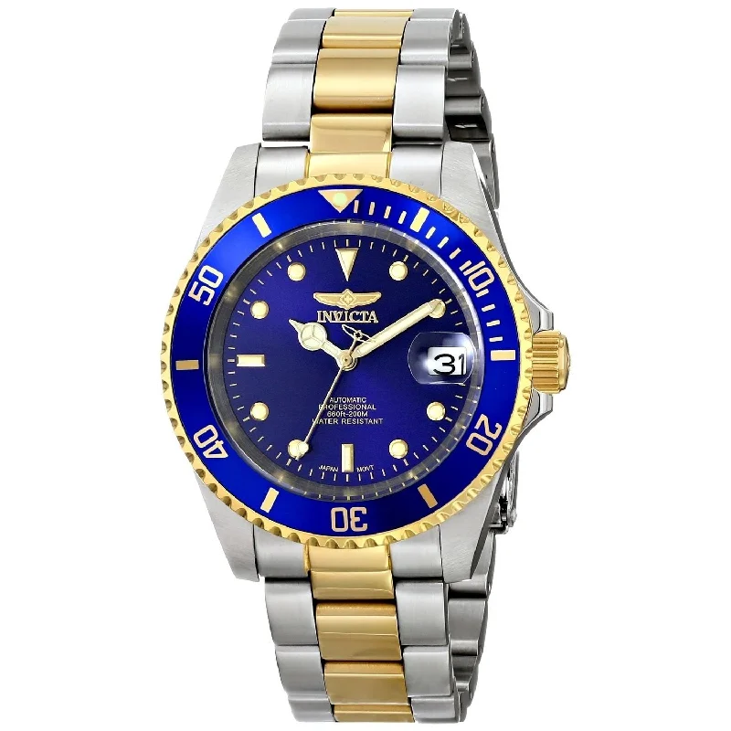 Watches with leather straps and quick release clasps Invicta Men's 8928OB Pro Diver Automatic Gold-Tone and Silver Stainless Steel Watch Watches with leather straps and quick release clasps Invicta Men's 8928OB Pro Diver Automatic Gold-Tone and Silver Stainless Steel Watch