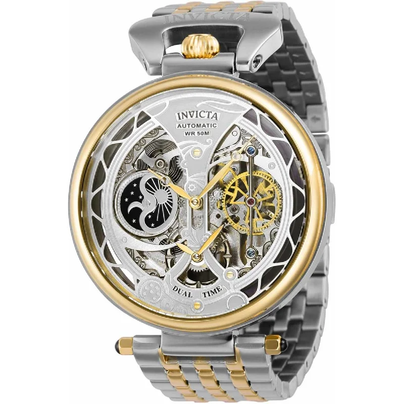 Modern design square dial watches Invicta Men's Automatic Watch - Objet D Art Skeleton Dial Two Tone Bracelet | 38382 Modern design square dial watches Invicta Men's Automatic Watch - Objet D Art Skeleton Dial Two Tone Bracelet | 38382