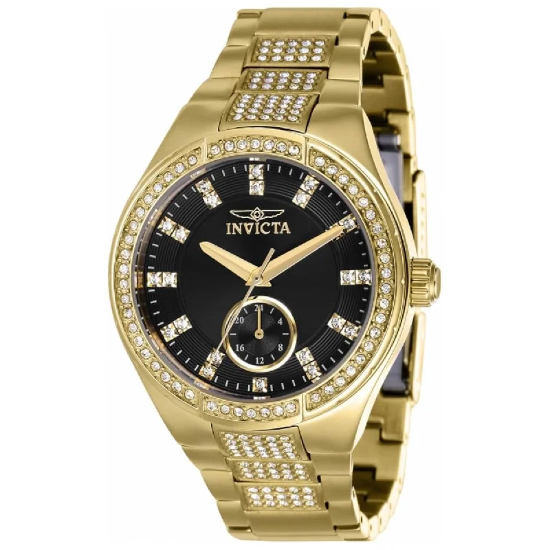 Watches with a classic look Invicta Women's Quartz Watch - Specialty Crystal and Yellow Gold Bracelet | 38625 Watches with a classic look Invicta Women's Quartz Watch - Specialty Crystal and Yellow Gold Bracelet | 38625