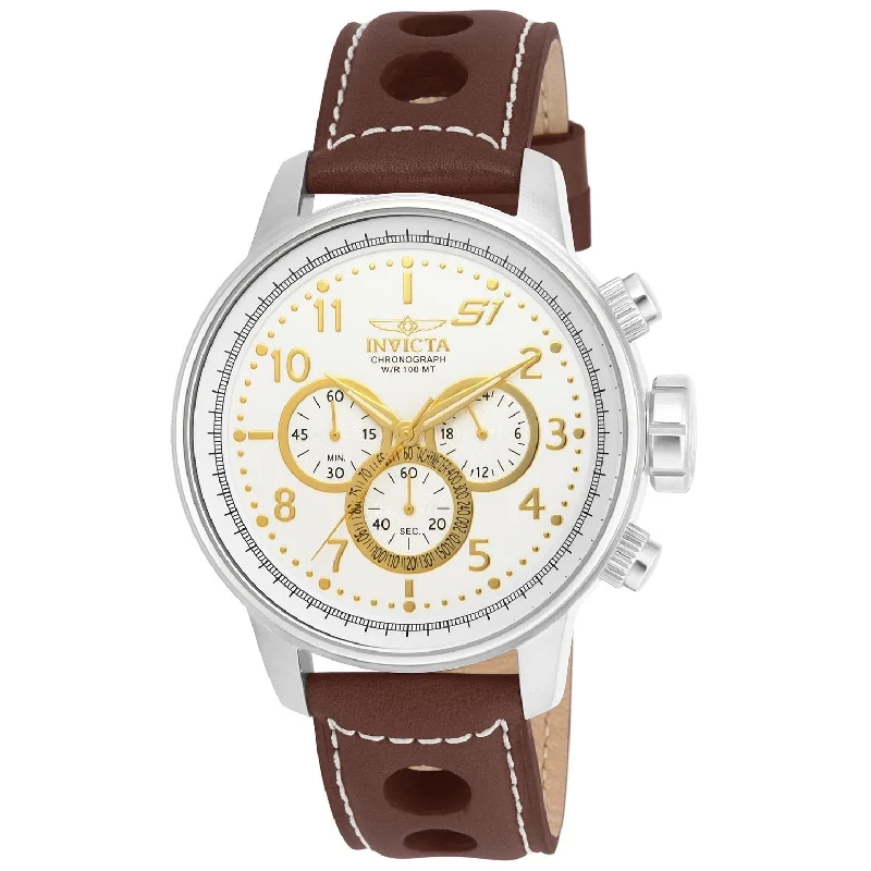 watches with custom engravings for gifts Invicta Men's 16010 S1 Rally Multi-Function Brown Leather Watch watches with custom engravings for gifts Invicta Men's 16010 S1 Rally Multi-Function Brown Leather Watch
