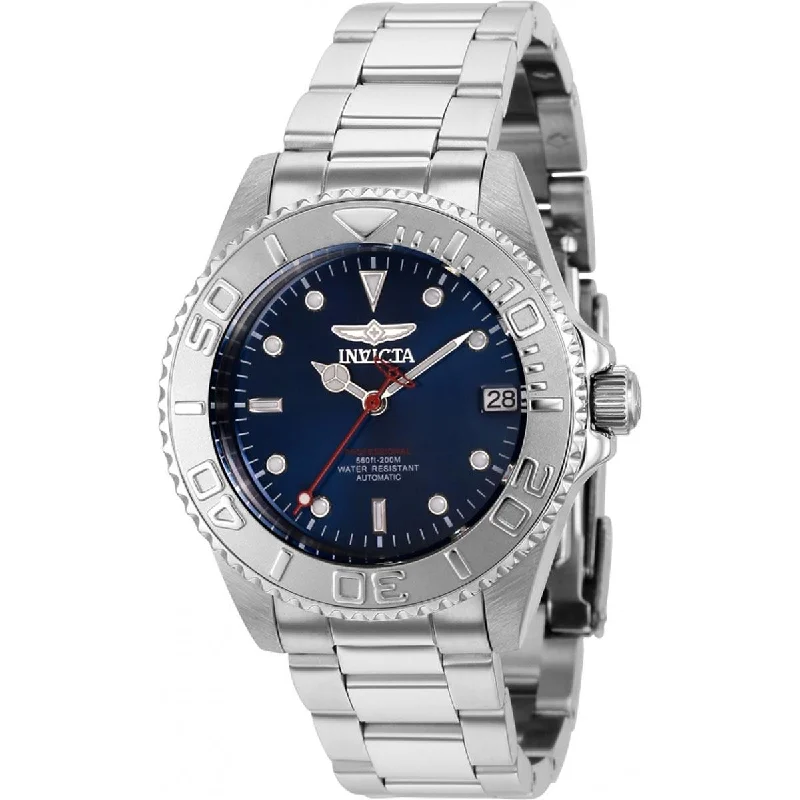 Formal watches for business people Invicta Women's Automatic Watch - Pro Diver Blue Dial Silver Steel Bracelet | 36767 Formal watches for business people Invicta Women's Automatic Watch - Pro Diver Blue Dial Silver Steel Bracelet | 36767