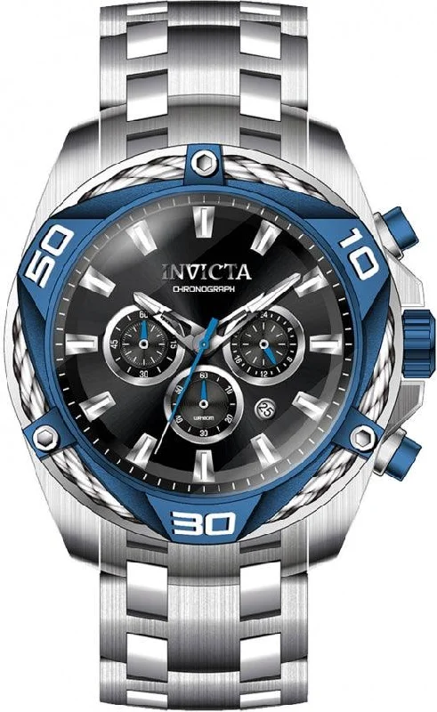 Luxury brand automatic watches for men Invicta Men's Japanese Quartz Watch - Bolt Black Dial Silver Steel Bracelet | 38572 Luxury brand automatic watches for men Invicta Men's Japanese Quartz Watch - Bolt Black Dial Silver Steel Bracelet | 38572