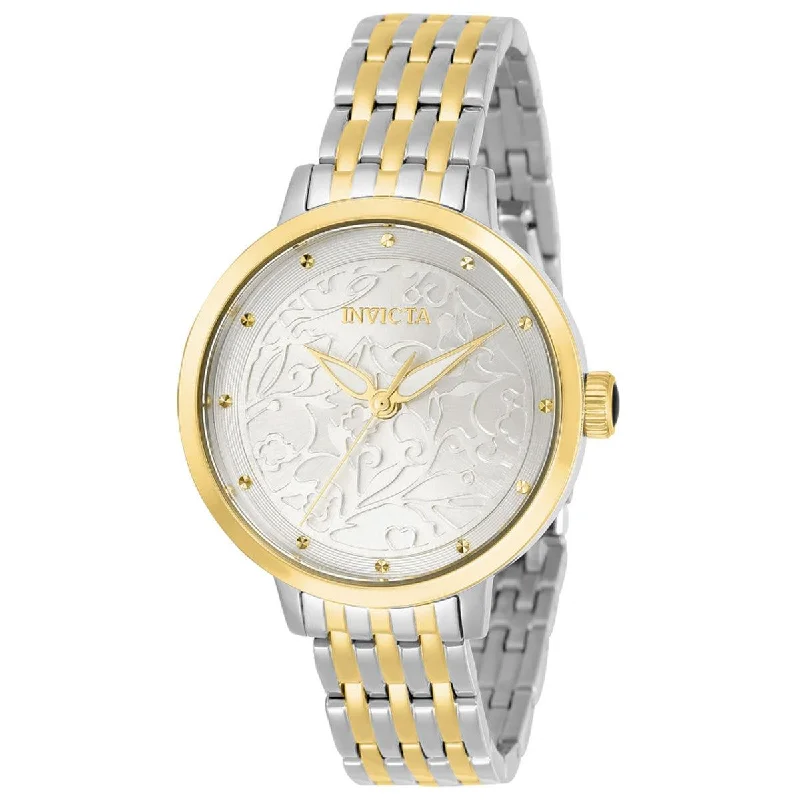 Watches with classic style for timeless appeal Invicta Women's Quartz Watch - Wildflower Silver Tone Dial Two Tone Bracelet | 31943 Watches with classic style for timeless appeal Invicta Women's Quartz Watch - Wildflower Silver Tone Dial Two Tone Bracelet | 31943