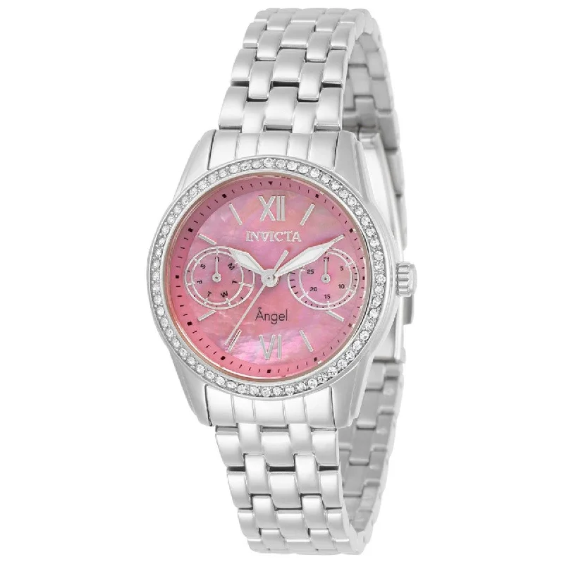 Watches with a stylish look Invicta Women's Quartz Watch - Angel Pink Mother of Pearl Dial Bracelet | 31377 Watches with a stylish look Invicta Women's Quartz Watch - Angel Pink Mother of Pearl Dial Bracelet | 31377