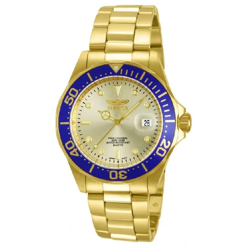 minimalistic watches for men with leather bands Invicta Men's 14124 Pro Diver Gold-Tone Stainless Steel Watch minimalistic watches for men with leather bands Invicta Men's 14124 Pro Diver Gold-Tone Stainless Steel Watch