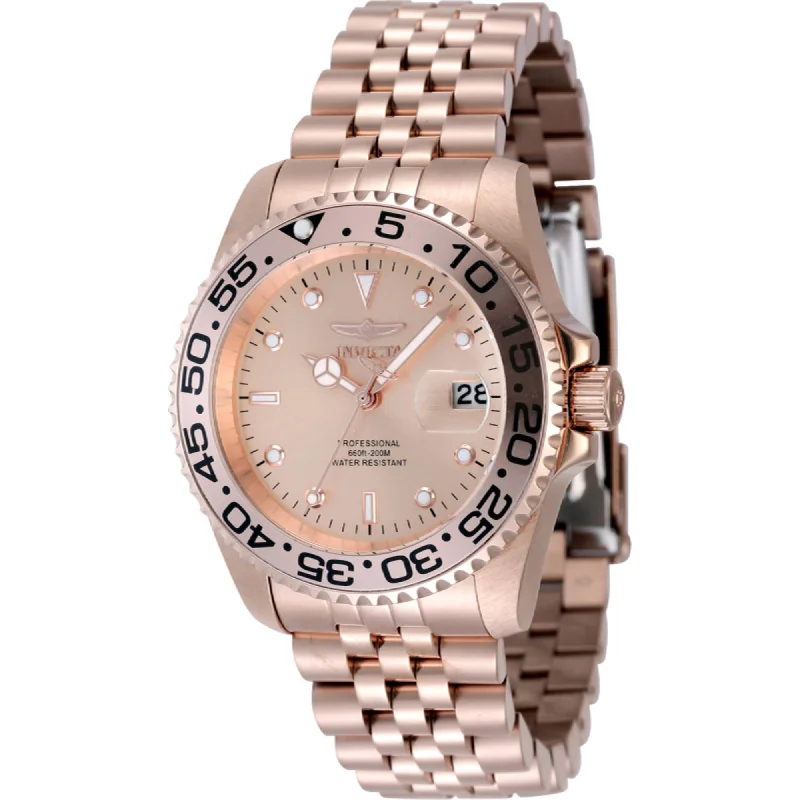 Watches with classic style for timeless appeal Invicta Women's Watch - Pro Diver Quartz Rose Gold Tone Dial Steel Bracelet | 48386 Watches with classic style for timeless appeal Invicta Women's Watch - Pro Diver Quartz Rose Gold Tone Dial Steel Bracelet | 48386