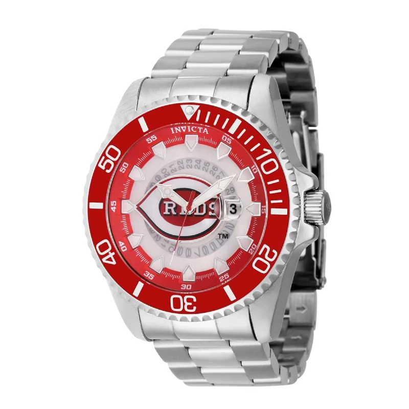 elegant dress watches for formal events Invicta Men's Watch - MLB Cincinnati Reds Rotating Bezel Silver Steel Bracelet | 43460 elegant dress watches for formal events Invicta Men's Watch - MLB Cincinnati Reds Rotating Bezel Silver Steel Bracelet | 43460