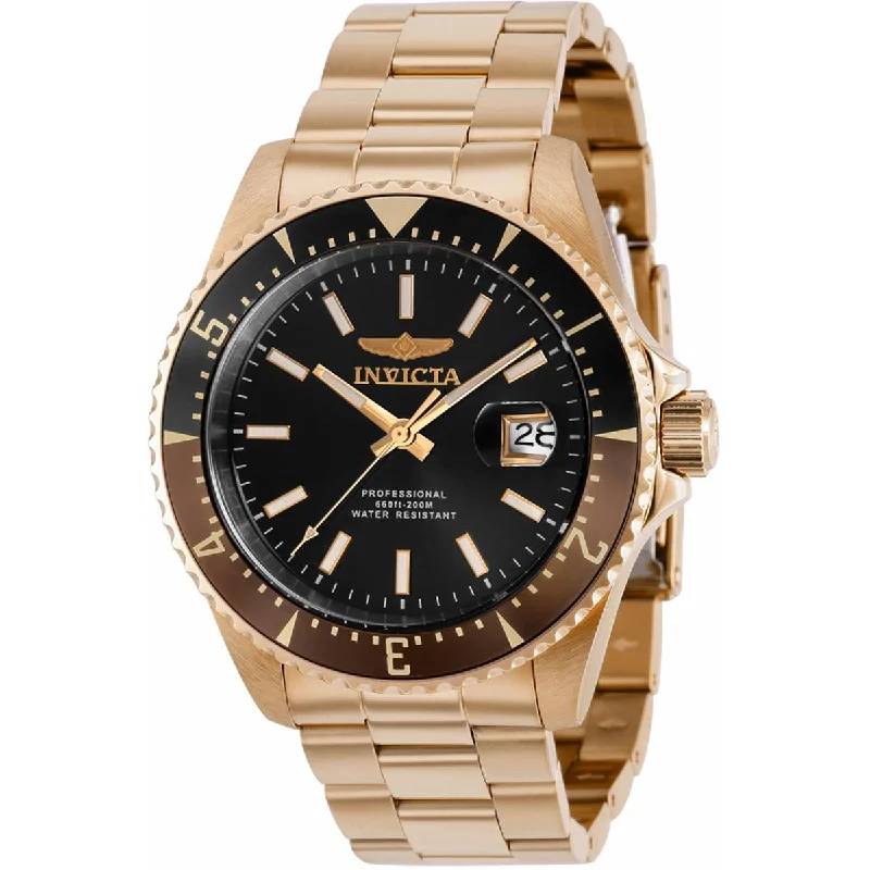 designer watches for special occasions Invicta Men's Automatic Watch - Pro Diver Black Dial Rose Gold Tone Bracelet | 36796 designer watches for special occasions Invicta Men's Automatic Watch - Pro Diver Black Dial Rose Gold Tone Bracelet | 36796