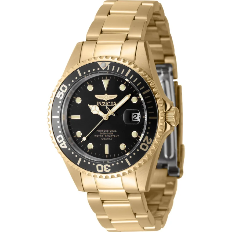 Luxury brand automatic watches for men Invicta Men's Quartz Watch - Pro Diver Black Dial Yellow Gold Bracelet 8936OB Luxury brand automatic watches for men Invicta Men's Quartz Watch - Pro Diver Black Dial Yellow Gold Bracelet 8936OB
