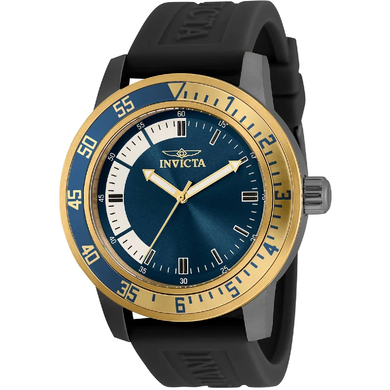 Watches with a stylish look Invicta Men's Watch - Specialty Quartz White and Blue Dial Silicone Strap | 35779 Watches with a stylish look Invicta Men's Watch - Specialty Quartz White and Blue Dial Silicone Strap | 35779
