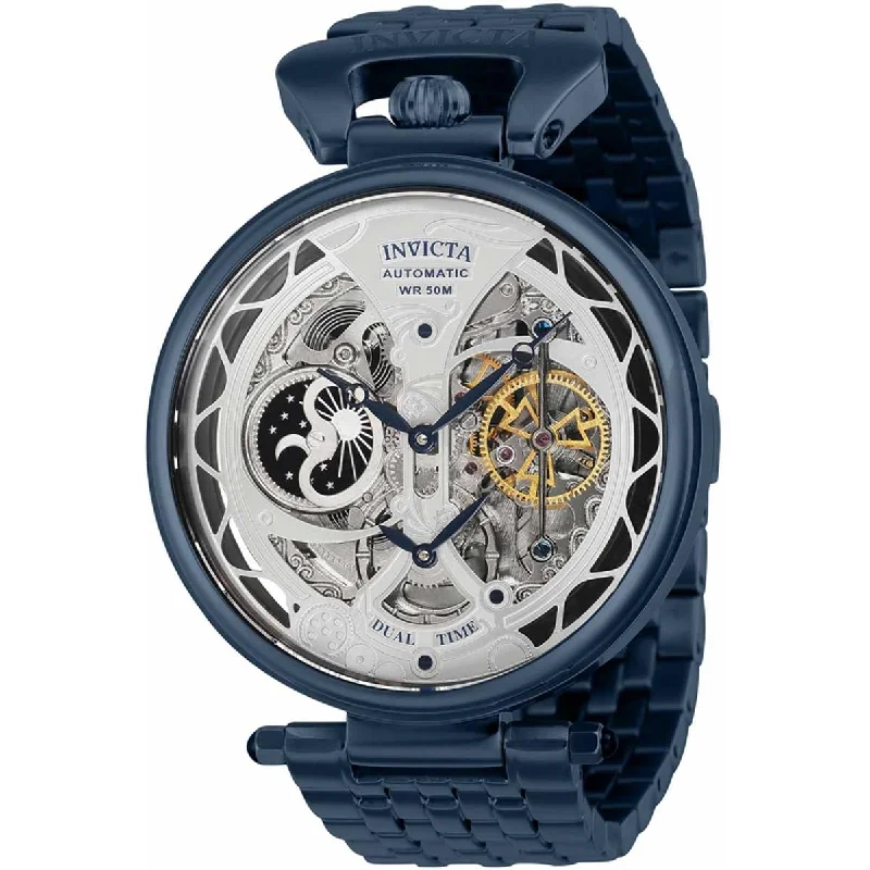 Watches for special occasions Invicta Men's Automatic Watch - Objet D Art Dual Time Dark Blue Bracelet | 38383 Watches for special occasions Invicta Men's Automatic Watch - Objet D Art Dual Time Dark Blue Bracelet | 38383