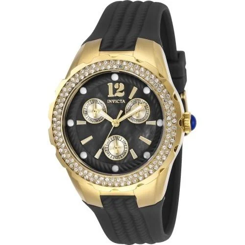 Watches with a stylish look   Invicta Women's 29088 Angel Gunmetal Silicone Watch