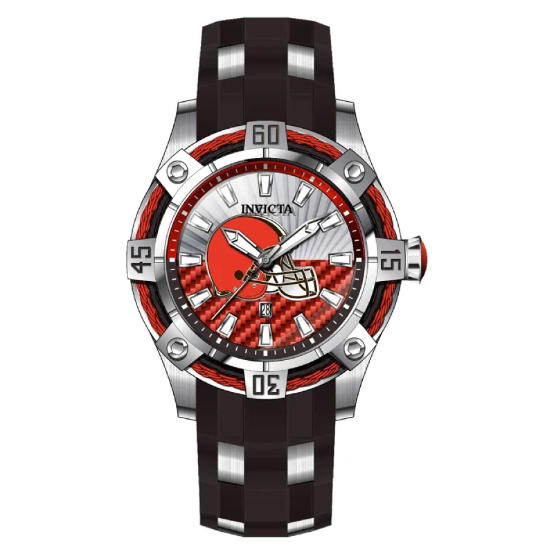 classic pocket watches for collectors Invicta Men's Watch - NFL Cleveland Browns Orange and Silver Tone Dial Strap | 42075 classic pocket watches for collectors Invicta Men's Watch - NFL Cleveland Browns Orange and Silver Tone Dial Strap | 42075