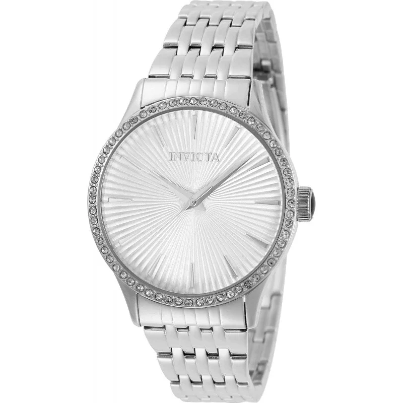 stylish watches for everyday wear Invicta Women's Quartz Watch - Angel Silver Dial Stainless Steel Bracelet | 31945 stylish watches for everyday wear Invicta Women's Quartz Watch - Angel Silver Dial Stainless Steel Bracelet | 31945