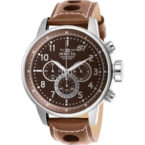 Watches with a stylish look   Invicta Men's 25726 S1 Rally Brown Leather Watch