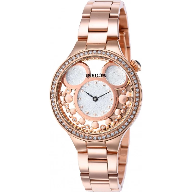 Formal watches for business people Invicta Women's Quartz Watch - Disney Mickey Mouse Rose Gold Steel Bracelet | 36261 Formal watches for business people Invicta Women's Quartz Watch - Disney Mickey Mouse Rose Gold Steel Bracelet | 36261