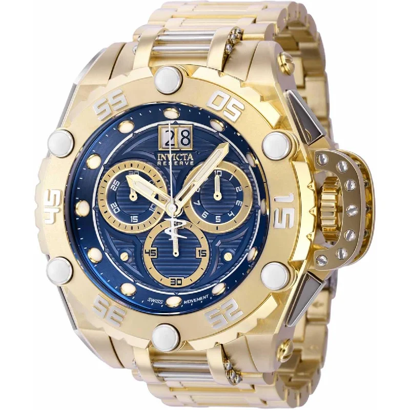 women’s watches with interchangeable bands Invicta Men's Chrono Watch - Flying Fox Quartz Blue and Gold Dial Bracelet | 38742 women’s watches with interchangeable bands Invicta Men's Chrono Watch - Flying Fox Quartz Blue and Gold Dial Bracelet | 38742