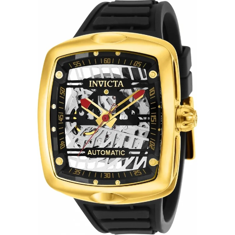 Casual watches for weekend outings Invicta Men's Automatic Watch - S1 Rally Diablo Skeleton Dial Rubber Strap | 35287 Casual watches for weekend outings Invicta Men's Automatic Watch - S1 Rally Diablo Skeleton Dial Rubber Strap | 35287