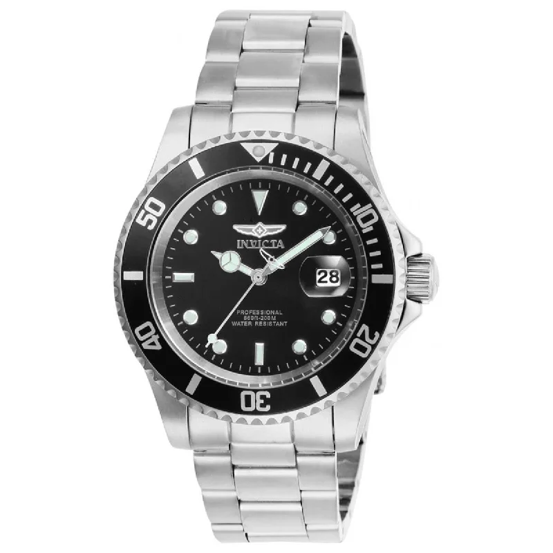 Watches with a classic look Invicta Men's Quartz Watch - Pro Diver Black Dial Stainless Steel Bracelet | 26970 Watches with a classic look Invicta Men's Quartz Watch - Pro Diver Black Dial Stainless Steel Bracelet | 26970
