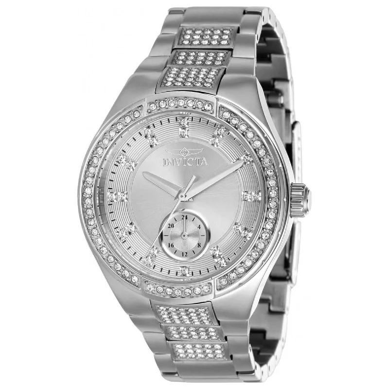 Watches with a sophisticated look   Invicta Women's Quartz Watch - Specialty Silver Tone and Crystal Bracelet | 38630