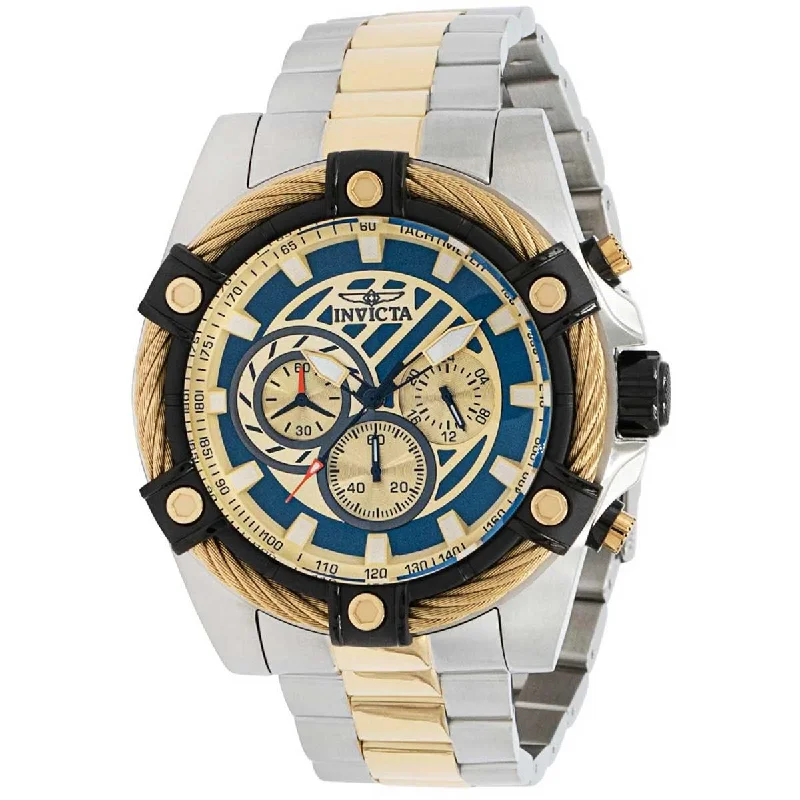 Luxury brand automatic watches for men Invicta Men's Quartz Watch - Bolt Chrono Two Tone Stainless Steel Bracelet | 38957 Luxury brand automatic watches for men Invicta Men's Quartz Watch - Bolt Chrono Two Tone Stainless Steel Bracelet | 38957