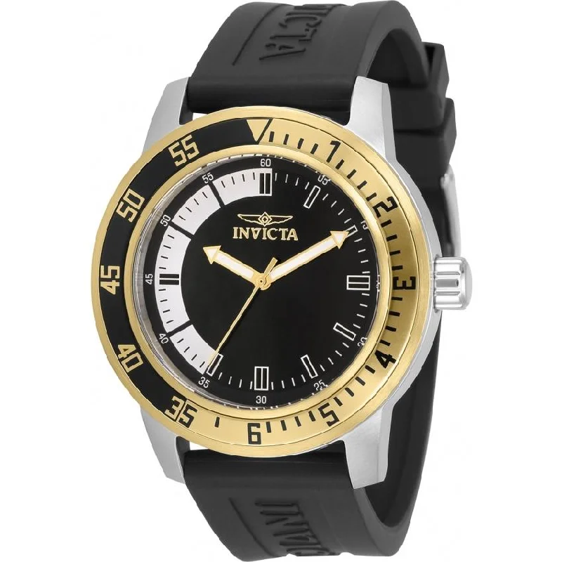 Watches with leather straps and quick release clasps Invicta Men's 34097 Specialty Black Polyurethane Watch Watches with leather straps and quick release clasps Invicta Men's 34097 Specialty Black Polyurethane Watch