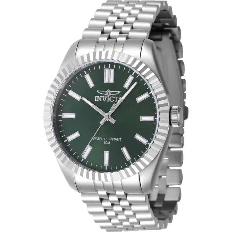 Vintage style quartz watches Invicta Men's Watch - Specialty Quartz Green Dial Stainless Steel Bracelet | 47480 Vintage style quartz watches Invicta Men's Watch - Specialty Quartz Green Dial Stainless Steel Bracelet | 47480
