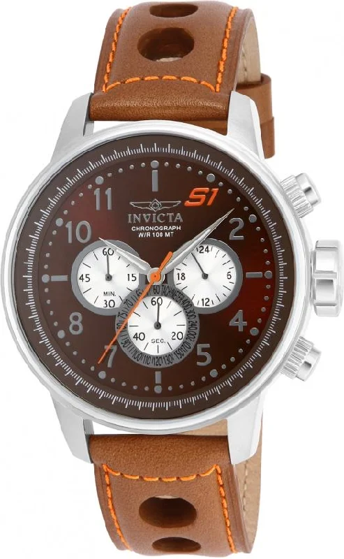 watches with custom engravings for gifts   Invicta Men's 16015 S1 Rally Brown Leather Watch