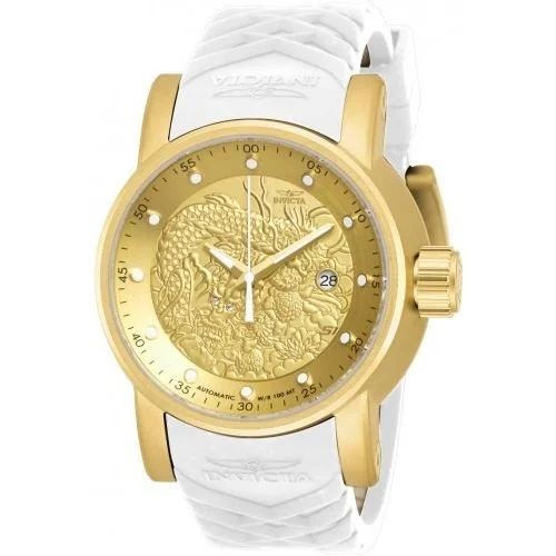 Luxury quartz watches with high-end movements Invicta Men's 19546 S1 Rally Automatic White Polyurethane Watch Luxury quartz watches with high-end movements Invicta Men's 19546 S1 Rally Automatic White Polyurethane Watch
