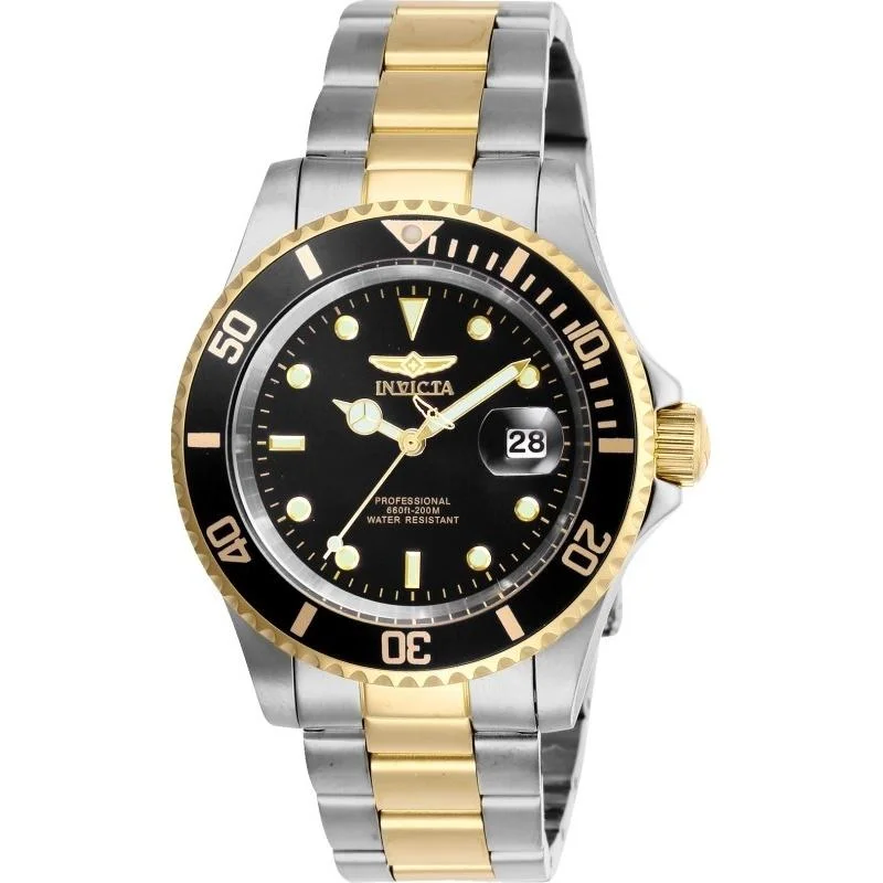 Men's dress watches with slim profile Invicta Men's 26973 Pro Diver Gold-Tone and Silver Stainless Steel Watch Men's dress watches with slim profile Invicta Men's 26973 Pro Diver Gold-Tone and Silver Stainless Steel Watch