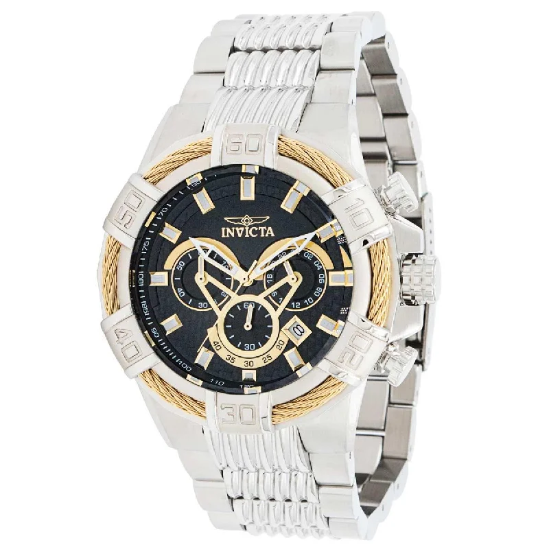 Modern design square dial watches Invicta Men's Quartz Watch - Bolt Chronograph Black Dial Silver Bracelet | 38951 Modern design square dial watches Invicta Men's Quartz Watch - Bolt Chronograph Black Dial Silver Bracelet | 38951