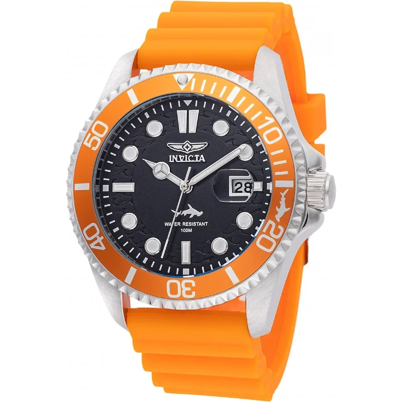women’s watches with interchangeable bands Invicta Men's Quartz Watch - Pro Diver Black Dial Orange Silicone Strap | 47162 women’s watches with interchangeable bands Invicta Men's Quartz Watch - Pro Diver Black Dial Orange Silicone Strap | 47162