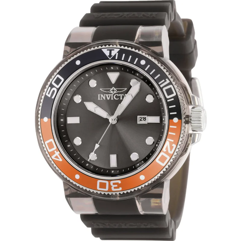 Formal watches for evening events Invicta Men's Watch - Pro Diver Date Transparent Black Silicone Strap Quartz | 38887 Formal watches for evening events Invicta Men's Watch - Pro Diver Date Transparent Black Silicone Strap Quartz | 38887