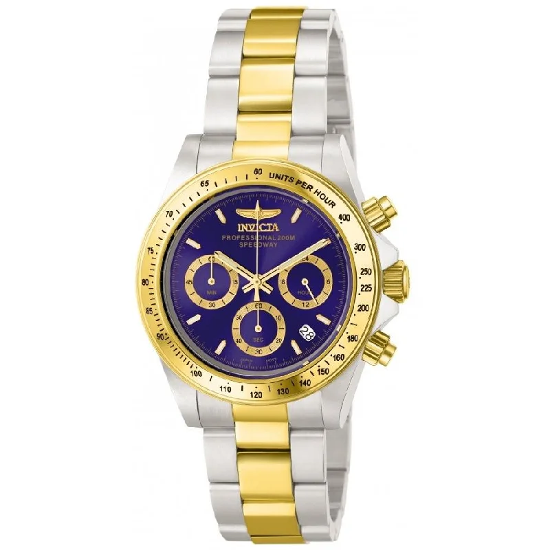 Vintage style quartz watches Invicta Men's 3644 Speedway Chronograph Gold-Tone and Silver Stainless Steel Watch Vintage style quartz watches Invicta Men's 3644 Speedway Chronograph Gold-Tone and Silver Stainless Steel Watch