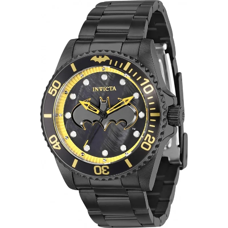 Watches with classic style for timeless appeal Invicta Women's Quartz Watch - DC Comics Batman Black Dial Steel Bracelet | 36382 Watches with classic style for timeless appeal Invicta Women's Quartz Watch - DC Comics Batman Black Dial Steel Bracelet | 36382
