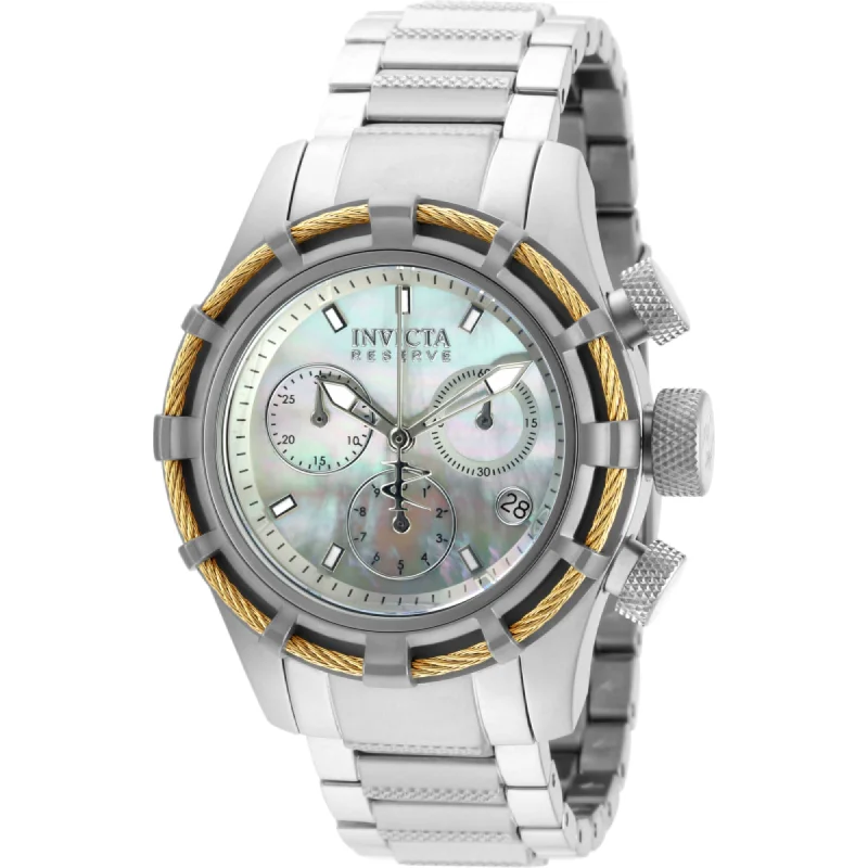 Watches with classic style for timeless appeal Invicta Women's Watch - Bolt Chronograph Mop Dial Stainless Steel Bracelet | 90009 Watches with classic style for timeless appeal Invicta Women's Watch - Bolt Chronograph Mop Dial Stainless Steel Bracelet | 90009