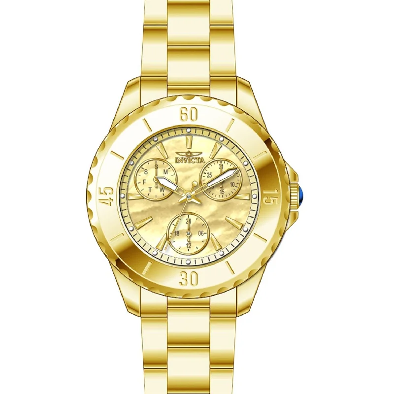 Watches with a stylish look   Invicta Women's 29107 Angel Gold-Tone Stainless Steel Watch