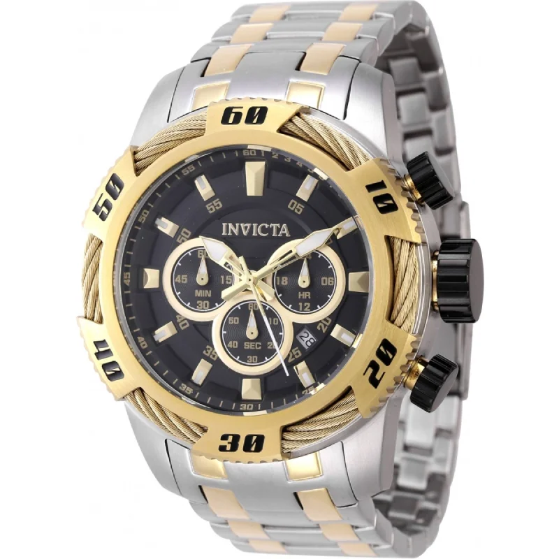stylish watches for casual wear Invicta Men's Watch - Speedway Chronograph Black Dial Two Tone Bracelet | 47116 stylish watches for casual wear Invicta Men's Watch - Speedway Chronograph Black Dial Two Tone Bracelet | 47116