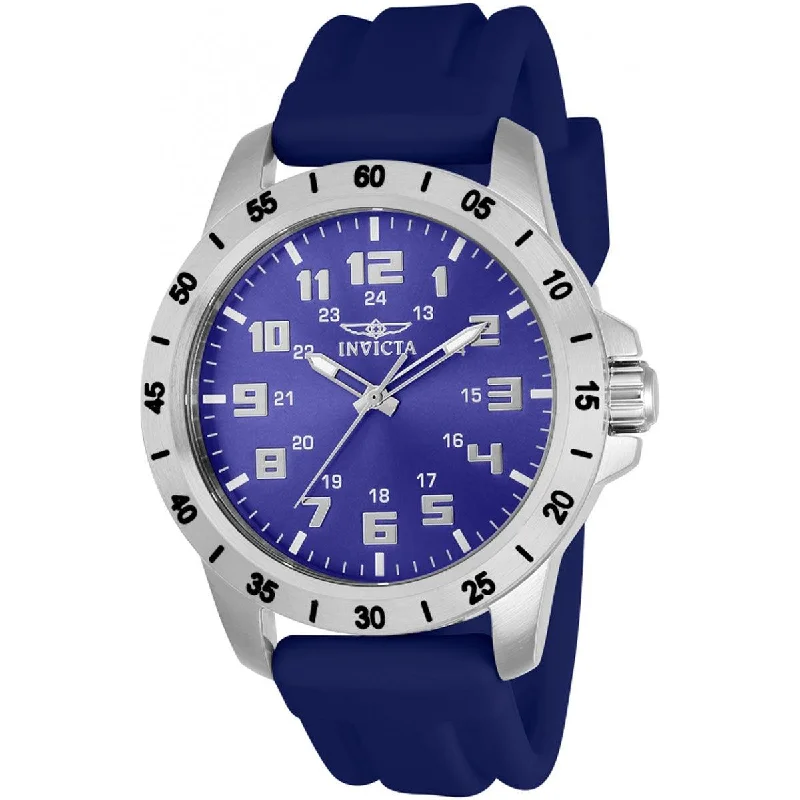 Vintage style quartz watches Invicta Men's Watch - Pro Diver Japanese Quartz Blue Silicone Rubber Strap | 21836 Vintage style quartz watches Invicta Men's Watch - Pro Diver Japanese Quartz Blue Silicone Rubber Strap | 21836