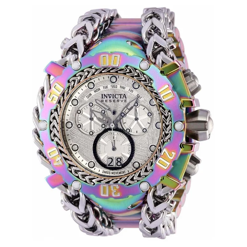 Watches for daily wear Invicta Men's Swiss Quartz Watch - Gladiator Chrono Meteorite Dial Bracelet | 37128 Watches for daily wear Invicta Men's Swiss Quartz Watch - Gladiator Chrono Meteorite Dial Bracelet | 37128