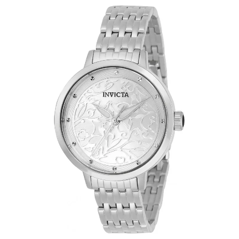 Luxury quartz watches with high-end movements Invicta Women's Watch - Wildflower Silver Tone Dial Stainless Steel Bracelet | 31938 Luxury quartz watches with high-end movements Invicta Women's Watch - Wildflower Silver Tone Dial Stainless Steel Bracelet | 31938