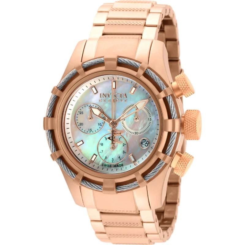 Modern design square dial watches Invicta Women's Watch - Bolt Chronograph Mop Dial Rose Gold Steel Bracelet | 90010 Modern design square dial watches Invicta Women's Watch - Bolt Chronograph Mop Dial Rose Gold Steel Bracelet | 90010