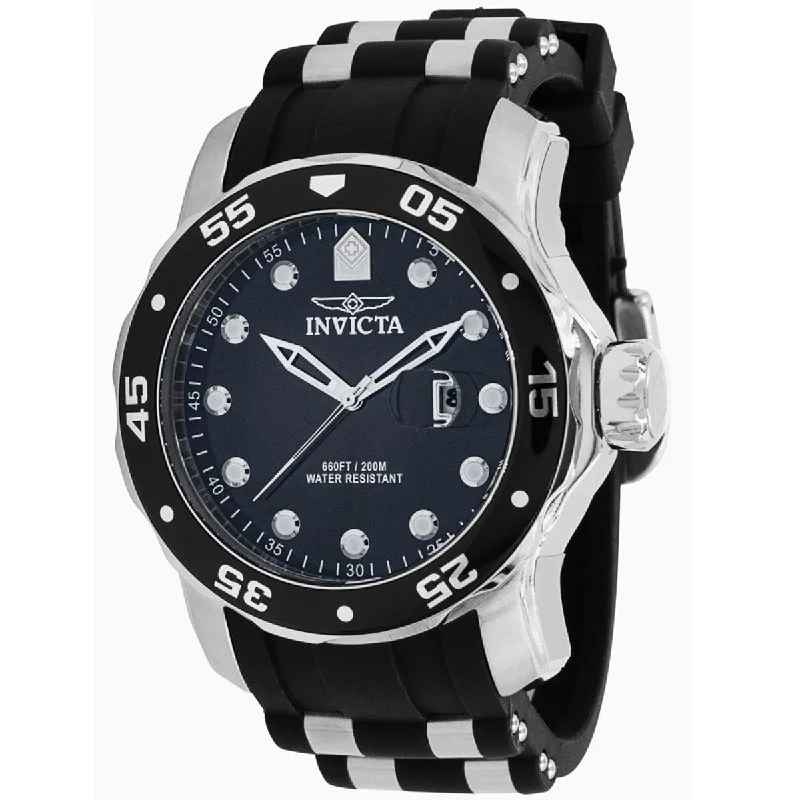 Watches made for exclusive collectors Invicta Men's Quartz Watch - Pro Diver Date Silver Tone and Black Strap | 39095 Watches made for exclusive collectors Invicta Men's Quartz Watch - Pro Diver Date Silver Tone and Black Strap | 39095