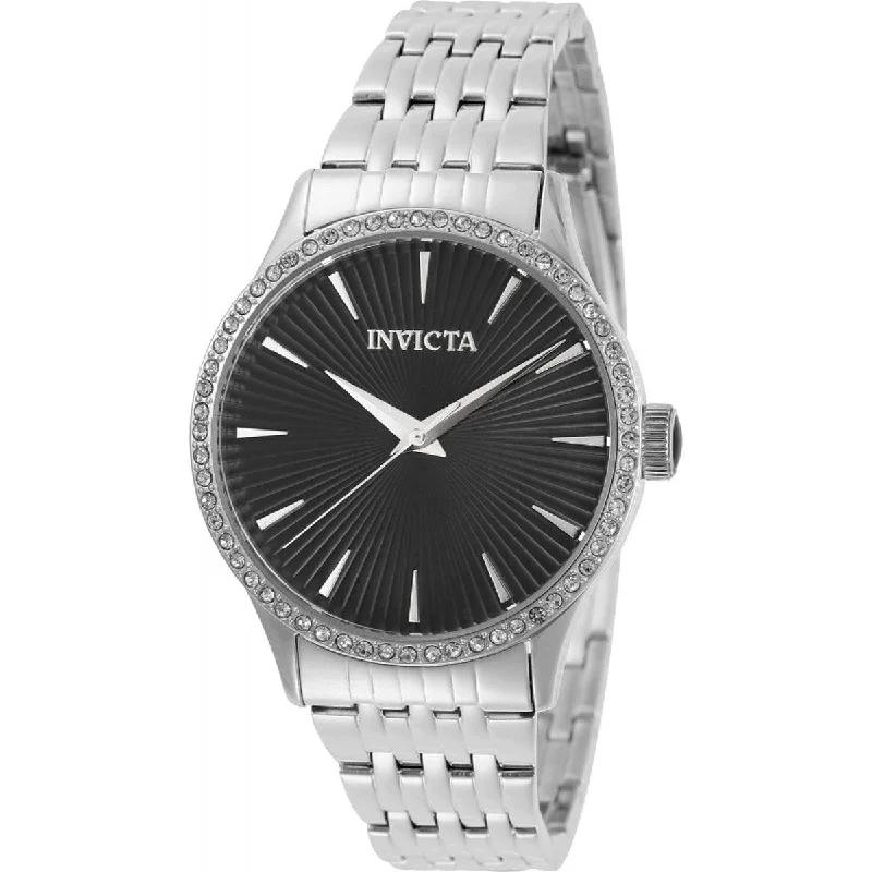 designer watches for special occasions Invicta Women's Quartz Watch - Angel Black Dial Stainless Steel Bracelet | 31946 designer watches for special occasions Invicta Women's Quartz Watch - Angel Black Dial Stainless Steel Bracelet | 31946